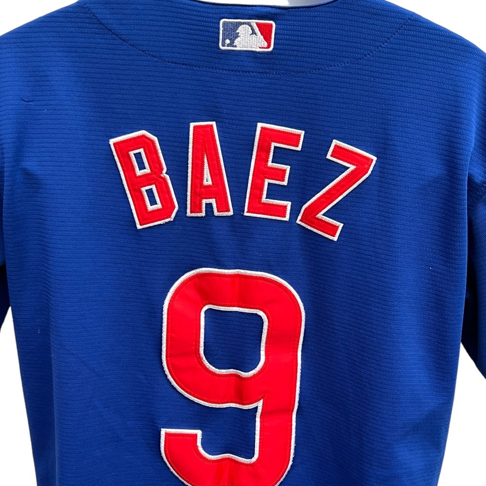 Javier Báez men’s Majestic Chicago Cubs #9 home jersey - Picture 1 of 6